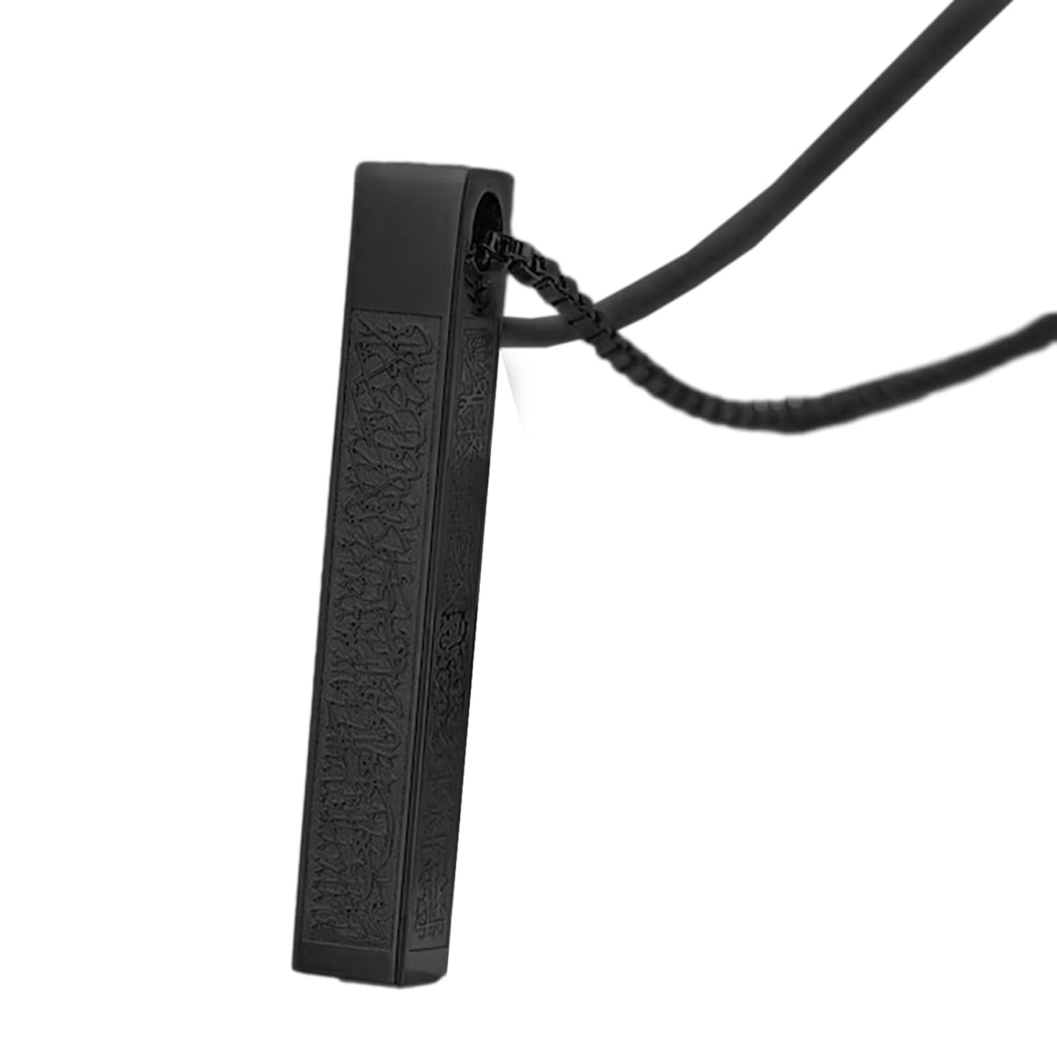 Minimalist Bar Necklace for Men & Women | Engraved Pendant Chain