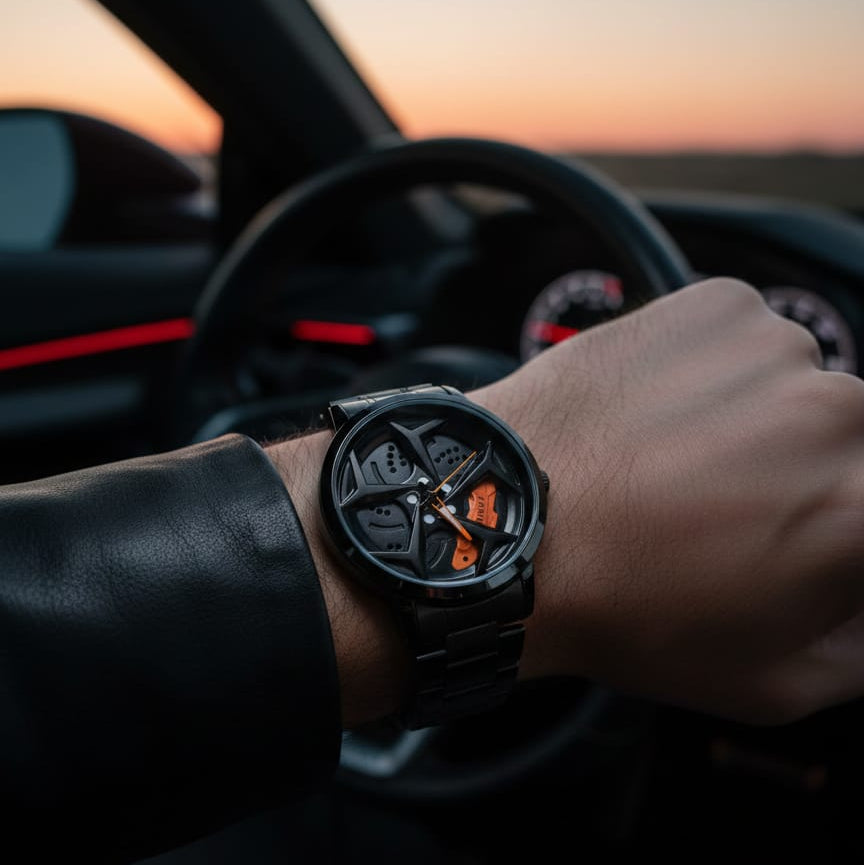 Luxury Skeleton Design Men’s Watch – Stainless Steel Strap